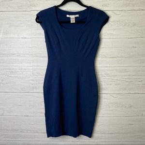 Diane von furstenberg navy body con dress